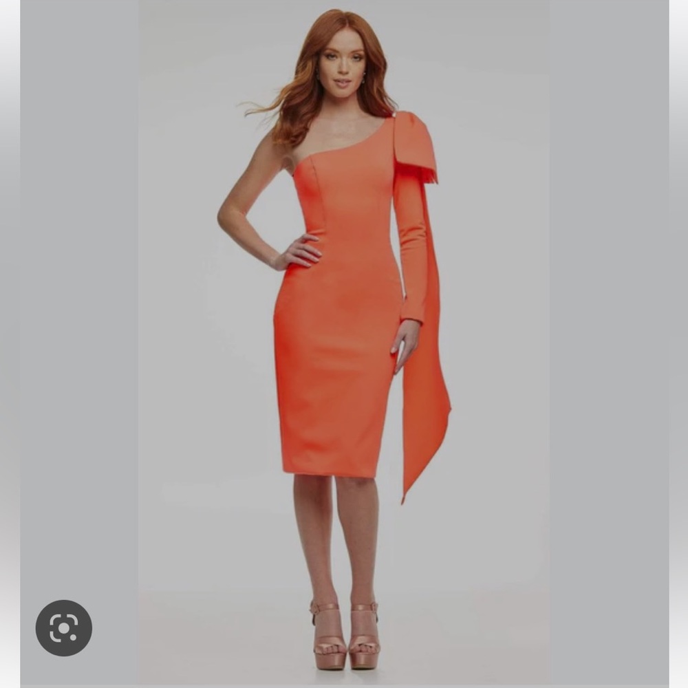 - Size 6- altered to size 0, Ashley Lauren Orange Dress